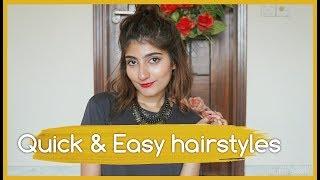 Very Easy & Simple HAIRSTYLES for short hair! featuring BALMAIN Hair extensions! | Anushae Says