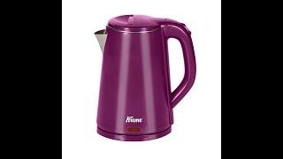 Kreme Soft - Touch Double Walled Electric Kettle  (2 L, Purple)