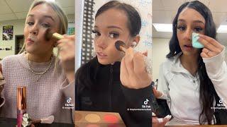 GRWM in class - TikTok compilation