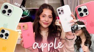 NEW Apple Silicone Case Unboxing! *pink & soft mint*🫶