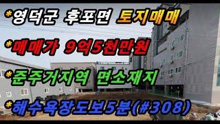 경상북도 울진군 후포면 삼율리 토지매매/후포해수욕장 도보5분이내/면소재지인근/상업지,펜션용징,원룸용지,빌라용지/준주거지역(매번#308)