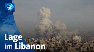 Nahost: Israelische Luftangriffe auf den Libanon