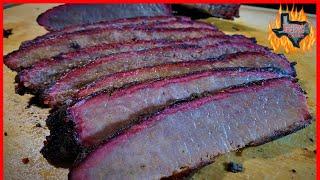 Smoked Brisket Flat On My Drum Smoker | Chef Johnny Smoking A Brisket