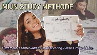 MIJN STUDEERMETHODE | Samenvatten & plannen, richting kiezen & examens...DE BESTE TIPS!