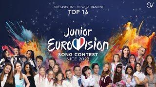 Junior Eurovision 2023: Our Top 16 (ShelaVision's Viewers Ranking)