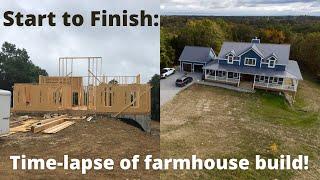 Time-lapse of Home Construction: Start to Finish in 10 minutes! #buildyourownhouse