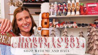 CHRISTMAS 2024 HOBBY LOBBY || SHOP WITH ME, HAUL, AND DECORATING IDEAS