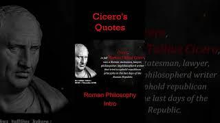 Cicero most powerful quotes Intro