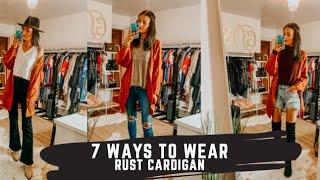 7 WAYS TO WEAR - STYLING OVERSIZED CARDIGAN MULTIPLE WAYS - Lookatccglow -fashion, style, influencer