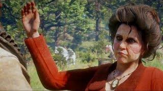 All Of Miss Grimshaw Secret Camp Cutscenes With Arthur Red Dead Redemption 2 (1st Camp)