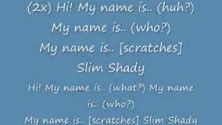 Eminem My Name Is lyrics