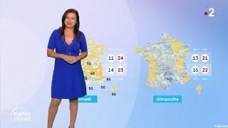 Anaïs Baydemir pour les journaux météo climat du midi sur France 2 le 18 Septembre 2024