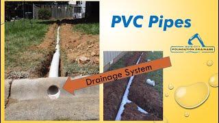 Quality PVC Pipes Solving standing water at back door