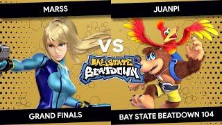 Bay State Beatdown 104 - Marss (Zero Suit Samus) vs Juanpi (Banjo and Kazooie) - Grand Finals