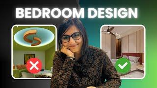 Bedroom Design - Layout, Ceiling & Colours | Lighting & Electrical Drawing | Interior Design Ideas