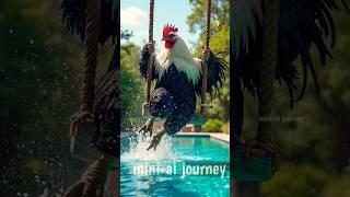 Funny chicken dance  #chicken #funny #rooster #ai