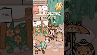 What's in my new bag for school #tocaboca #tocalifeworld #tocabocaworld