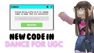 NEW CODE IN DANCE FOR UGC