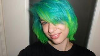 Dyeing My Hair with MANIC PANIC Atomic Turquoise+Electric Lizard!