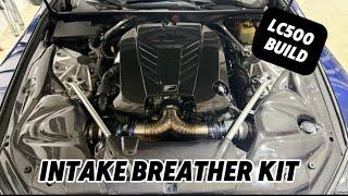 LC500 Custom Titanium Intake Air Chamber Breather Kit Install + Sound Clip