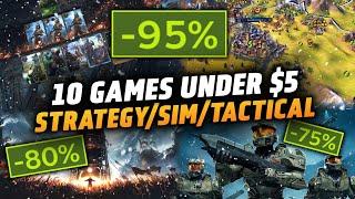 TEN Games UNDER $5 During the STEAM WINTER SALE 2024 - Strategy/Sim/Tactical Games