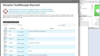 Recover Deleted Text Messages with Decipher TextMessage