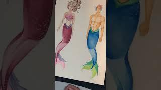 Im an author/artist writing a mermaid series #mermaidart #merman #mermaids #thelittlemermaid #fyp