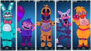 Retro FNAF 2 Characters FNAF AR Workshop Animations