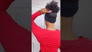 This is how I put my hair into a curly puff #curlypuff #curlyhairstyles #styleinspiration