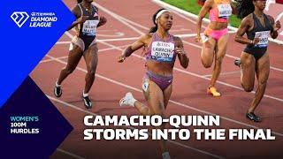 Jasmine Camacho-Quinn back to winning ways in Lausanne 100m hurdles - Wanda Diamond League 2024