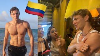 European boy in Colombia…