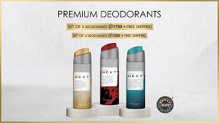 Set of 3 Deodorants for Men and Women - Each 200ml - NEXT WHAT? WHEN? WHY?