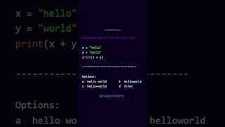 Python Coding Challenge: String Concatenation | CodeWithRJPro