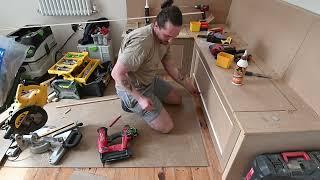 Built-In Storage Bench - Made with MDF