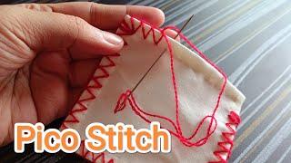 || Hemming Stitch + Pico Stitch || Pico Stitching by Hand || @RadhaRaniHandwork