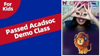 Passed Acadsoc Demo Class in February 2021 | Online English tutor | How to pass Teaching Lesson