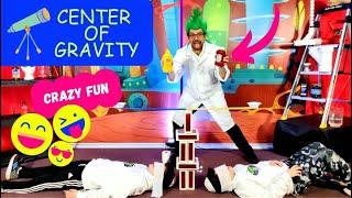 Science Experiments for kids Center of Gravity with Dr. Shnitzel's Wacky Science