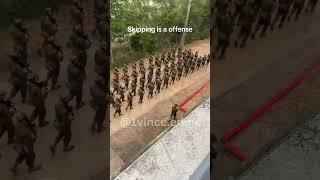 #MARINES DONT SKIP!!! Stand tall, lean back. #usmc #military #army #drill #drillinstructor