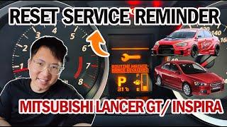 Reset " SERVICE REMINDER " on Mitsubishi Lancer GT ,Proton INSPIRA, ASX Outlander