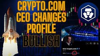 CRYPTO.COM CEO CHANGES PROFILE BULLISH INDACTOR FOR CRO $1 INCOMEING & BITCOIN IN PRICE DISCOVERY!!!