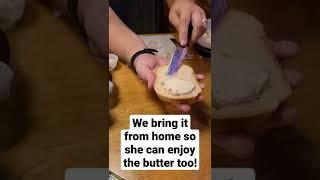 Autistic Non Verbal Girl #hacks #restaurant  #celiacdisease #restaurant #hack #asd #bread #autism