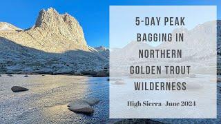 Northern Golden Trout Wilderness Peak Bagging 5 Day Backpack ️ #backpackingroutes #highsierra