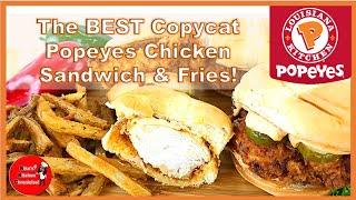 The BEST Homemade Popeye's Chicken Sandwich and Cajun Fries!! (w/Easy Spicy Mayo Recipe)