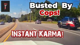 INSTANT KARMA BEST | Drivers busted by cops for speeding, brake checks, Bad driving| Instantjustice!