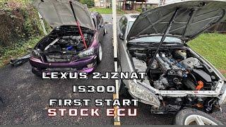 Lexus IS300 2jznat first start stock ecu