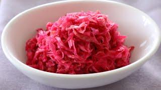 Shredded cabbage pickles (Yangbaechu-pickle: 양배추피클)