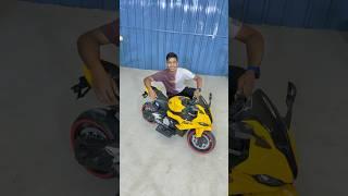 Mini bmw s100 rr yellow colour Unboxing #minibike