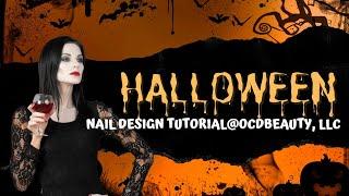 Halloween Nail Designs Skeleton Bones and Flesh! @NailsByVic