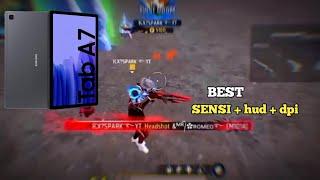 SAMSUNG GALAXY TAB A7  best SENSI+hud+dpi | FREE FIRE MAX | #sensitivity #hud3finger #dpifreefire