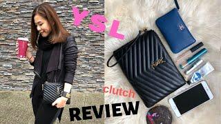 YSL pouch/ Saint Laurent clutch review. What fits inside? The one clutch bag you need?